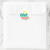 PZのSee+Think+Wonderステッカー ラウンドシール (バッグ)