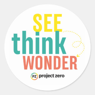 PZのSee+Think+Wonderステッカー ラウンドシール