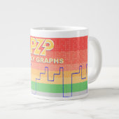PZP日次グラフMug ジャンボコーヒーマグカップ (正面右)