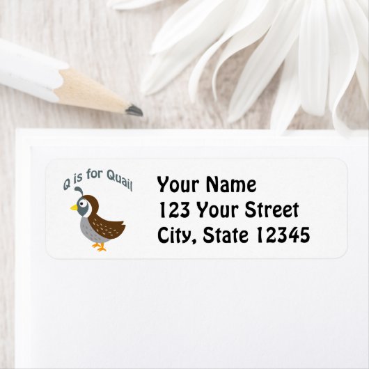 Qはウズラ ラベル (インサイチュ)