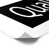 Qは品質保証エンジニアリング ポスター (角)