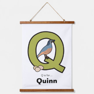 Qは… パーソナライズされた 吊り下げ型タペストリー