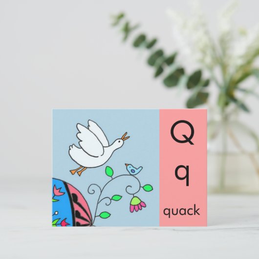 QはQuack用 ポストカード (スタンド正面)