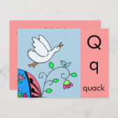 QはQuack用 ポストカード (正面/裏面)