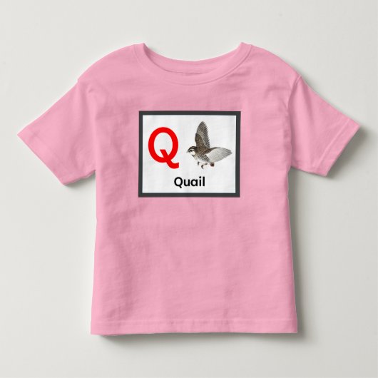 QはQuail Tシャツ用 トドラーTシャツ (正面)