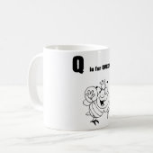 QはQueen Bee Mug用 コーヒーマグカップ (正面左)