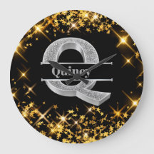 Qイニシャルパーソナライズされたシルバーモノグラムあなたの名前