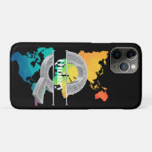 Qイニシャルパーソナライズされたシルバーモノグラムあなたの名前 Case-Mate iPhoneケース (裏面(横))