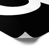 Qシャツ小文字アルファベット ポスター (角)