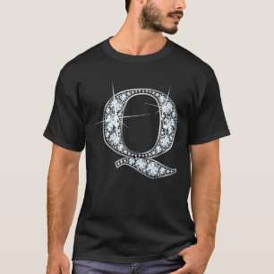 Qダイヤモンドきらきら光るTシャツ Tシャツ
