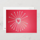 Qチップハート ポストカード (正面/裏面)