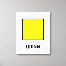 Qファミリ名フラ航海のグ キャンバスプリント