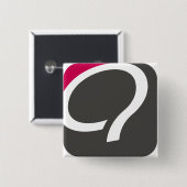 Qボタン-ラズベリー 缶バッジ (正面&裏面)