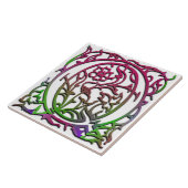 Qモノグラム「ベスク庭園」陶磁器タイル タイル (側面)