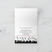 -Q卒渦巻形の業発表カード(maroon) 招待状 (内部)