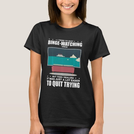 Q気づいやめたら見てみた Tシャツ (正面)