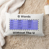 Q言葉U腰枕なし ランバークッション (ブランケット)