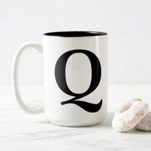 "Q"のマグ ツートーンマグカップ