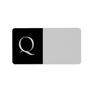 「Q」イニシャルカスタムラベル ラベル