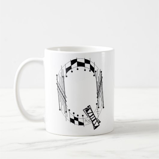 「Q」コーヒーマグ コーヒーマグカップ (左)