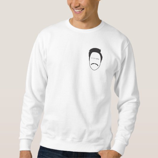 Q – 典型的な基本セーター スウェットシャツ (正面)