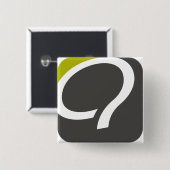 Q- 淡黄緑ボタン- 缶バッジ (正面&裏面)