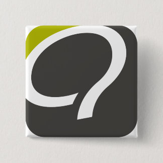 Q- 淡黄緑ボタン- 缶バッジ