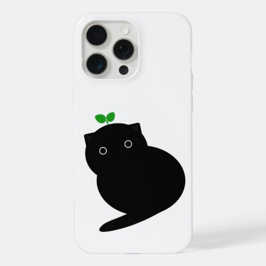 Q 猫のスマホケース iPhoneケース (裏面)