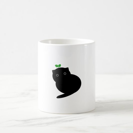 Q 猫 コーヒーマグカップ (中央)