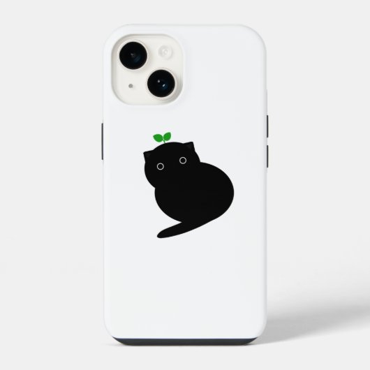 Q 猫 iPhoneケース (裏面)