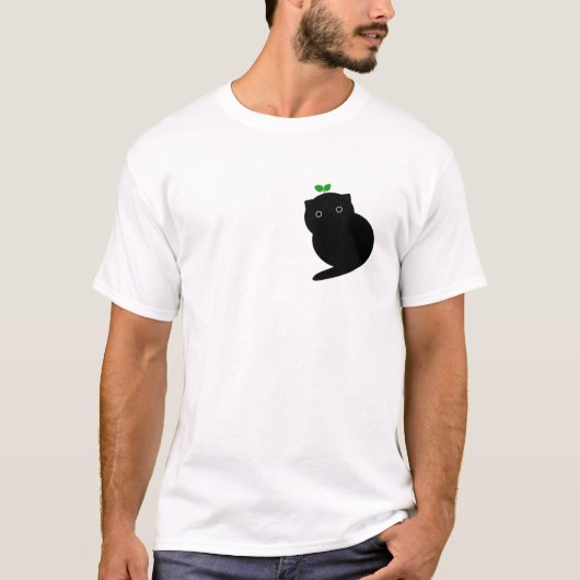 Q 猫 Tシャツ (正面)