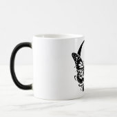 Q Alphabet black butterfly モーフィングマグカップ (左)