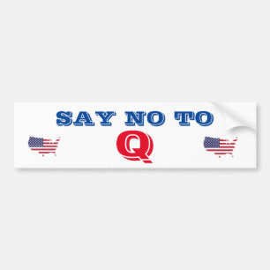 Q Bumper SteclerにNOと答える バンパーステッカー