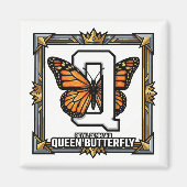Q is for Queen Butterfly – GTA Style ABC Learning マグネット (正面)