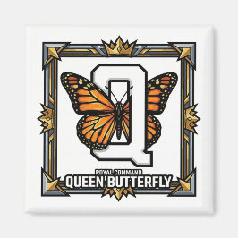 Q is for Queen Butterfly – GTA Style ABC Learning マグネット