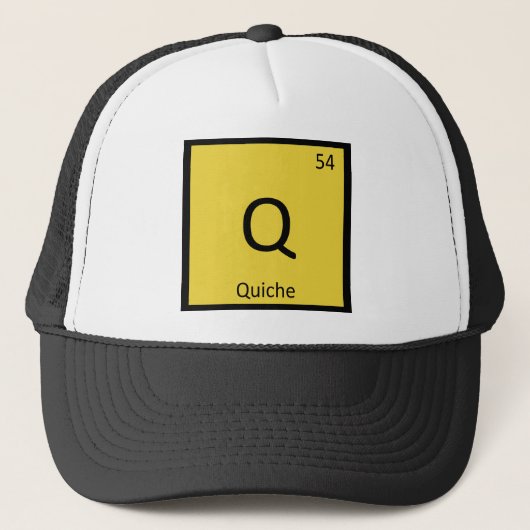 Q - Quiche Breakfast Chemistry周期表 キャップ (正面)