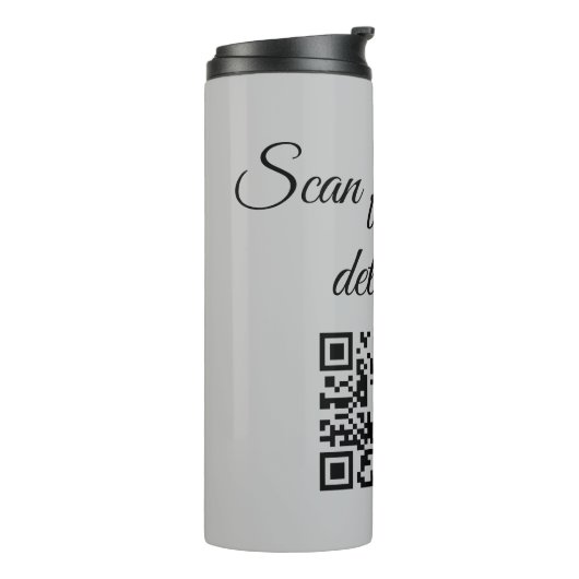 q rコードの追加とスキャンここに文字名を追加 タンブラー (回転左)