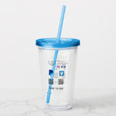 Q RコードPayPal venmoスキャン支払を追加ソーシャルメディアde アクリルタンブラー (裏面)