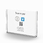 Q Rコードvenmoスキャンして支払う追加ロゴのソーシャルメディア フォトブロック (右)