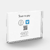 Q Rコードvenmoスキャンして支払う追加ロゴのソーシャルメディア フォトブロック (左)