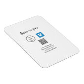 Q Rコードvenmoスキャンして支払う追加ロゴのソーシャルメディア マグネット (右側)