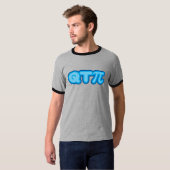 Q T Pi (青) Tシャツ (正面フル)