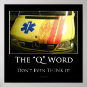 Q Wordポスタやる気を起こさせるー ポスター (正面)