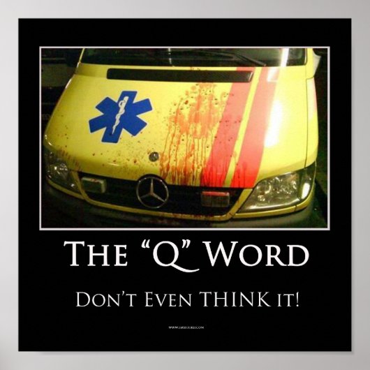 Q Wordポスタやる気を起こさせるー ポスター (正面)