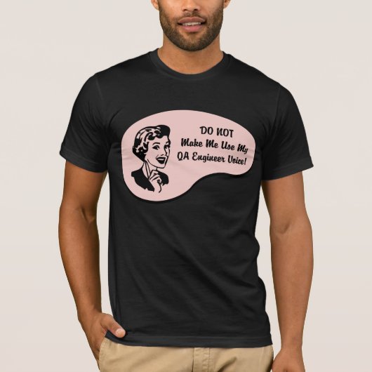 QAエンジニアの声 Tシャツ (正面)
