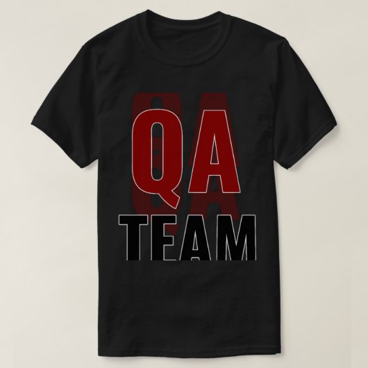 qaエンジニアqaチーム(1) tシャツ (デザイン正面)
