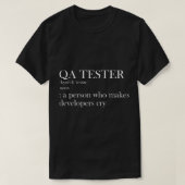 QAテスター定義 Tシャツ (デザイン正面)