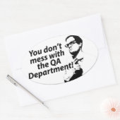 QA部門のオーバルステッカーで混乱しない 楕円形シール (封筒)