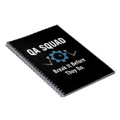 QA Squad – Break It Before They Do ノートブック (右側)