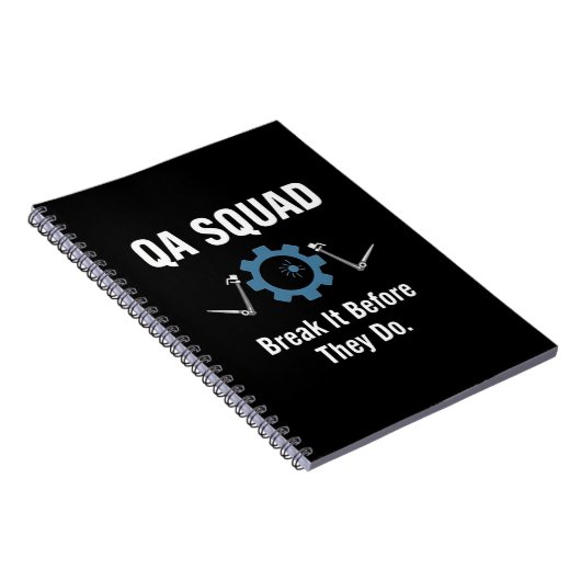 QA Squad – Break It Before They Do ノートブック (右側)